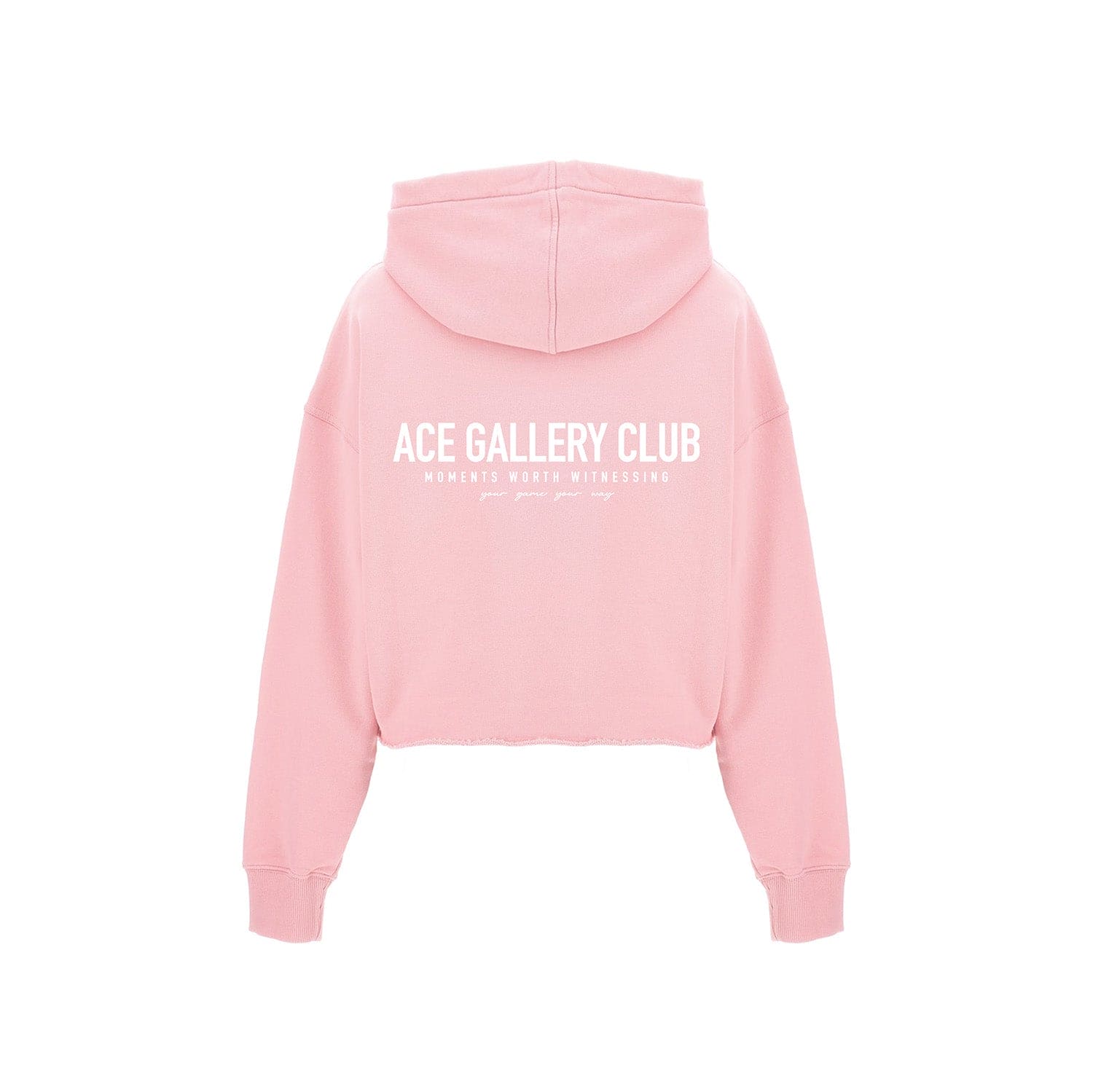 AGC MOMENTS CROPPED HOODIE - PINK
